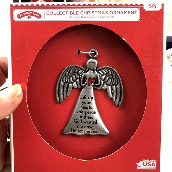 Christmas Ornament Lot of 4 Mikasa Crystal Candle,2 Angels &Swarovski 2014 Frame - Picture 3 of 10